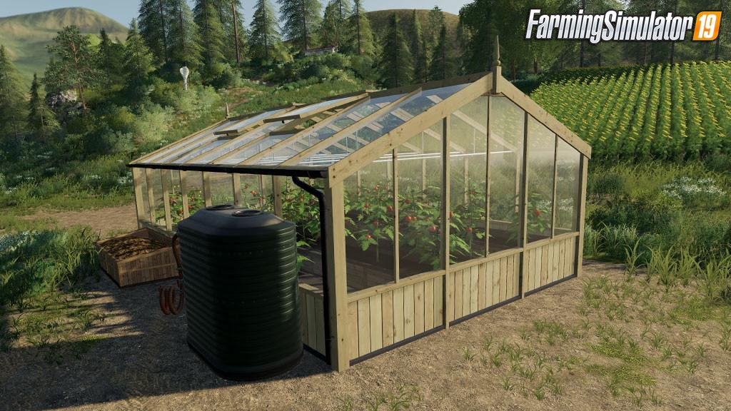 Greenhouses Placeable v1.0 by GIANTS Software for FS19