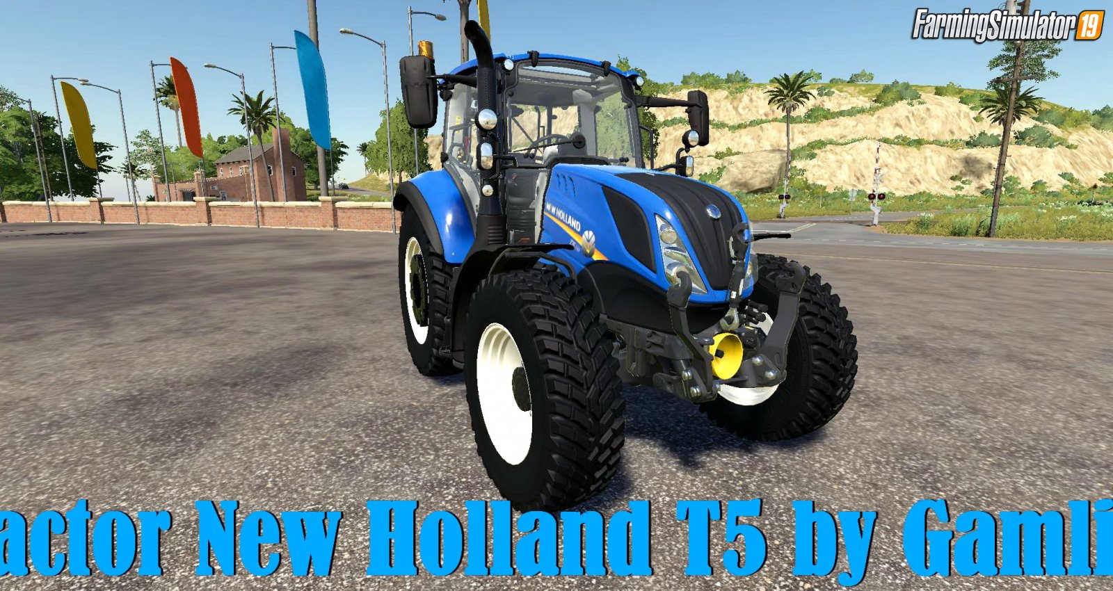 Tractor New Holland T5 by Gamling for FS19