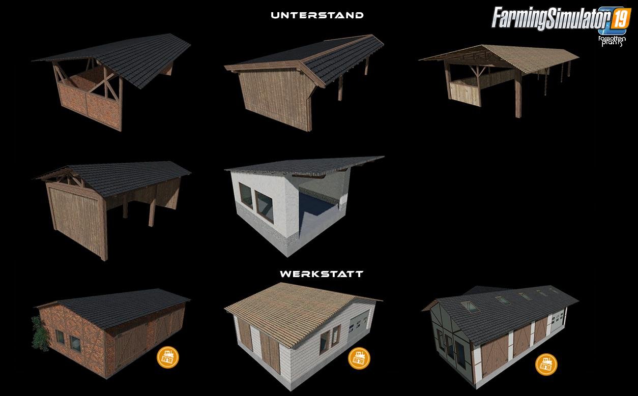 Forgotten Plants - Farm Pack Placeables by Eribus for FS19