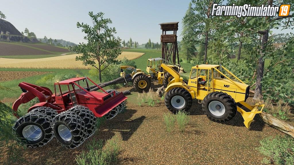 Skidder MF320 v1.0 by Blacksheep Modding for FS19