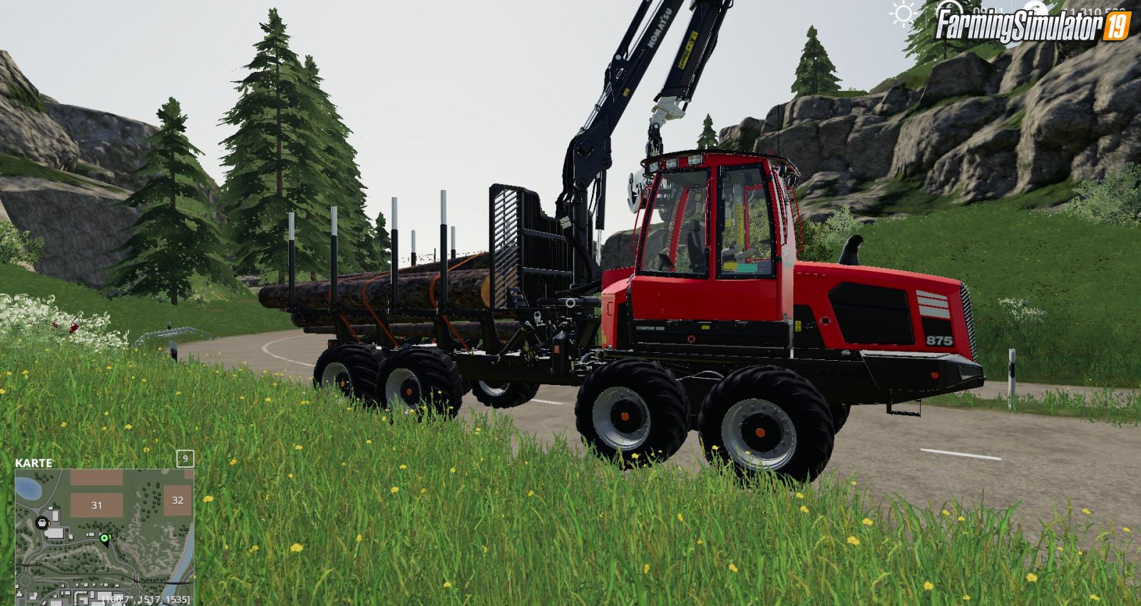 Komatsu 875 Autoload v3.0 for FS19