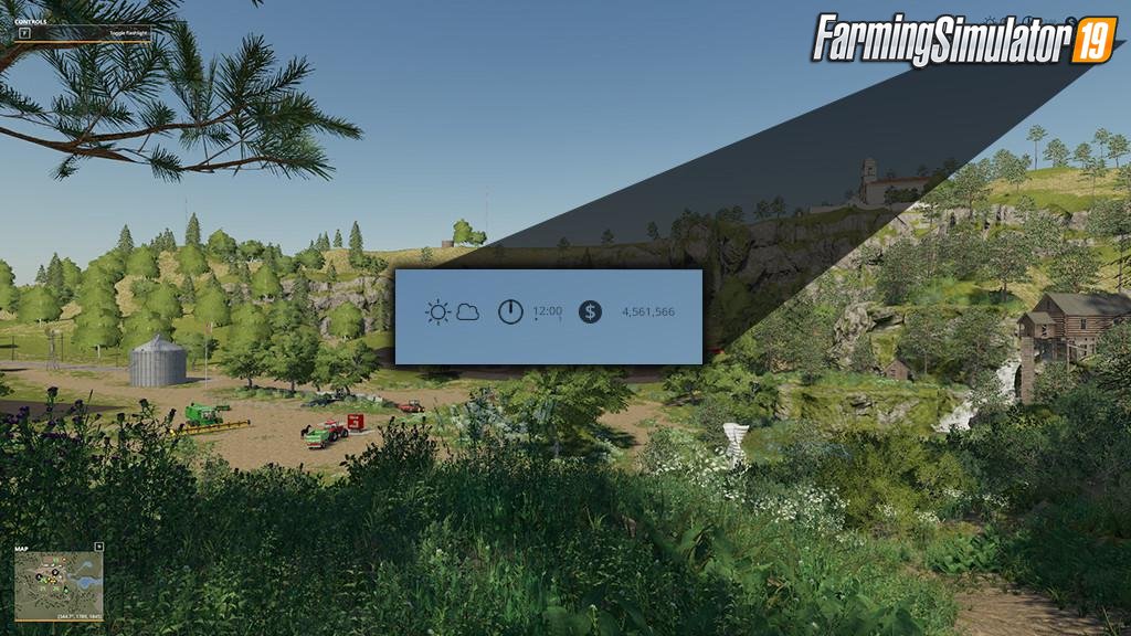 HUD Smart Shade Mod v1.6 for FS19