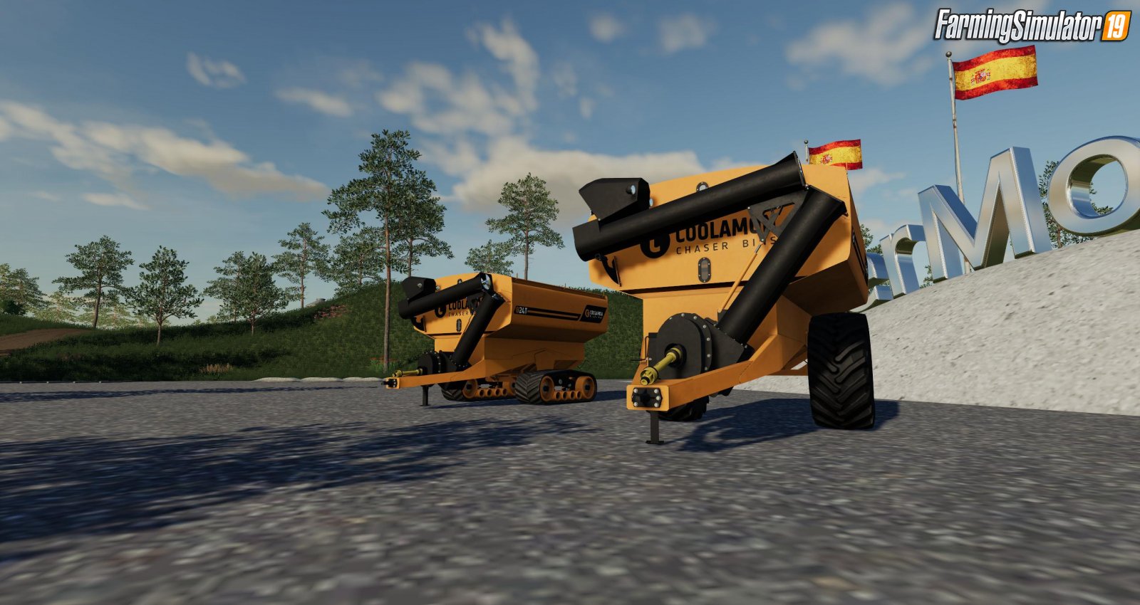 Trailer Coolamon Chaser Bins 24T for FS19