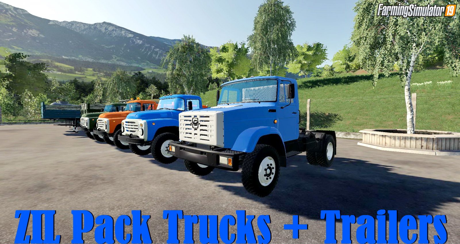 ZIL Pack Trucks + Trailers for FS19