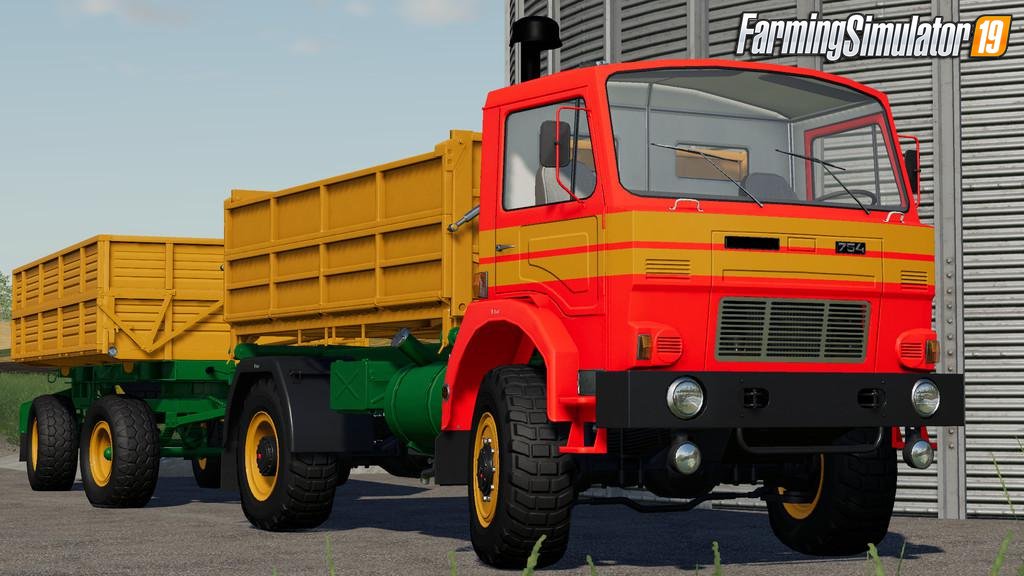 D-754 Truck Pack v1.4 for Farming Simulator 19