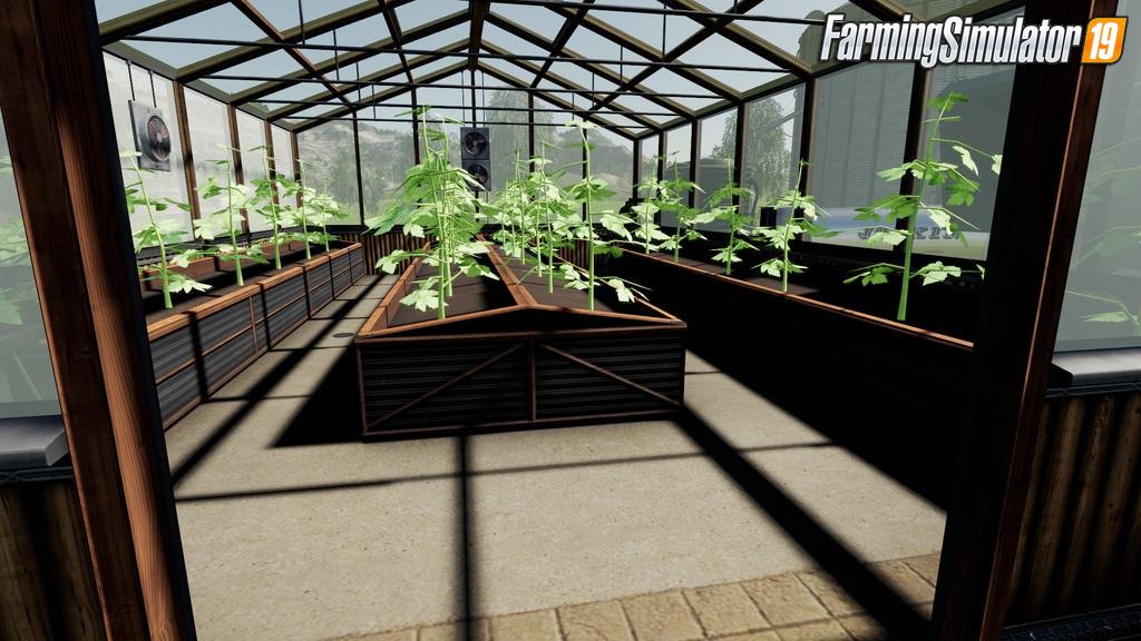 Placeable Tomato Greenhouse by Tarczi007 for FS19