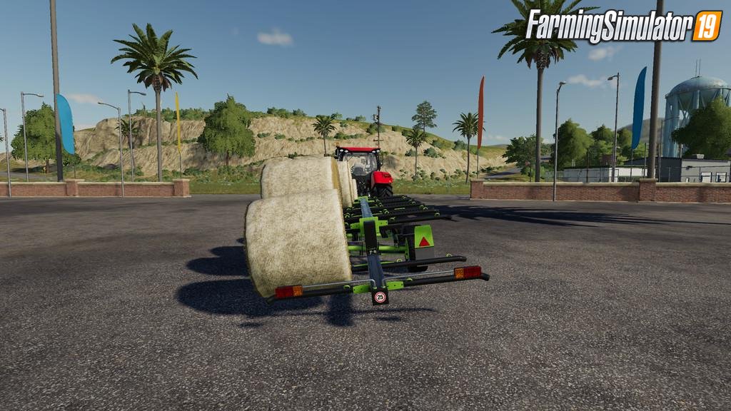 Lizard TR-10 Round Bale Trailer by n0tr3adY for FS19