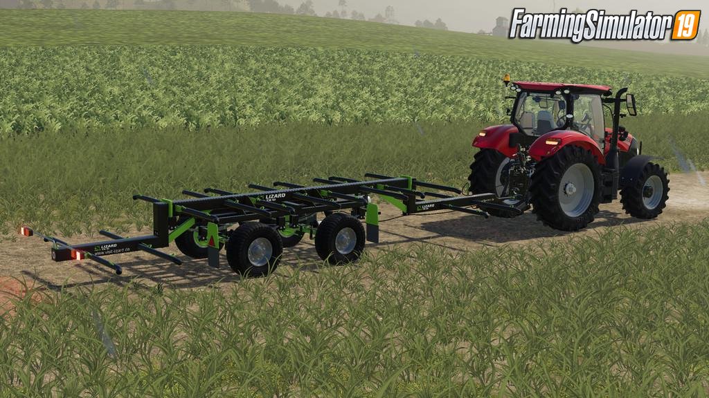 Lizard TR-10 Round Bale Trailer by n0tr3adY for FS19