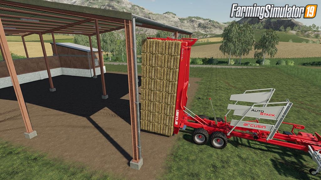 Placeable Bale Sell Point And Storage for FS19