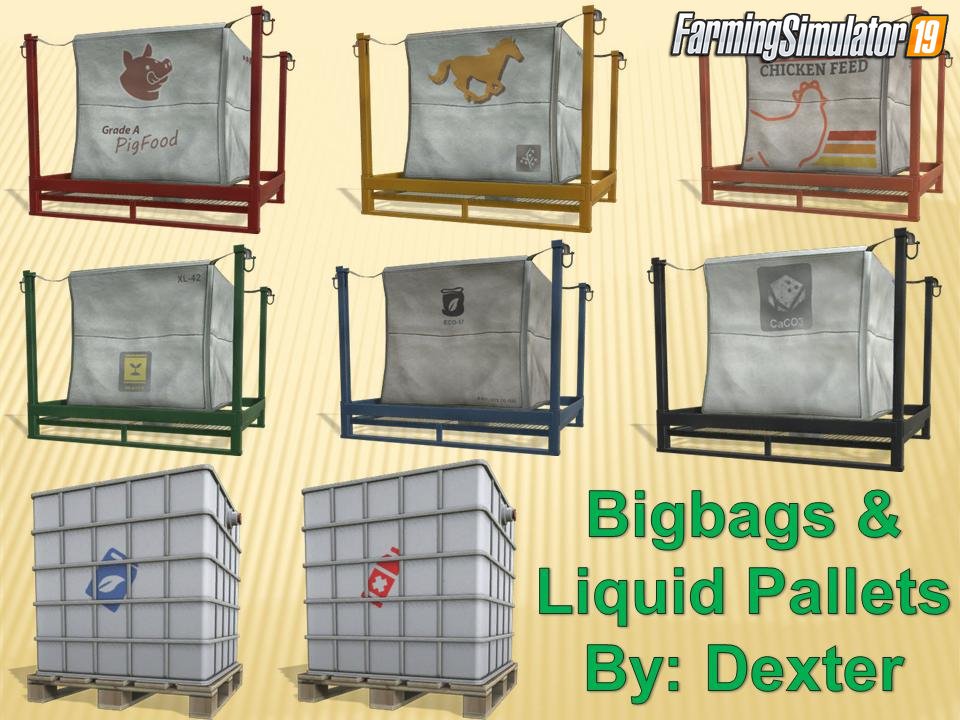 BIGBAGS & LIQUID PALLETS v1.0 for FS19