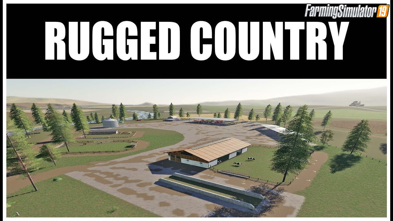 Rugged Country Map v1.1 by Cazz64 for FS19