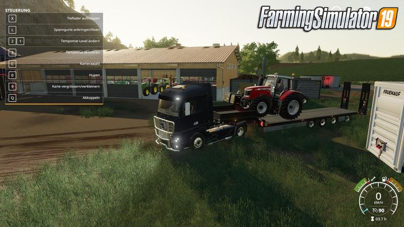 Trailer Fliegl Tieflader for FS19