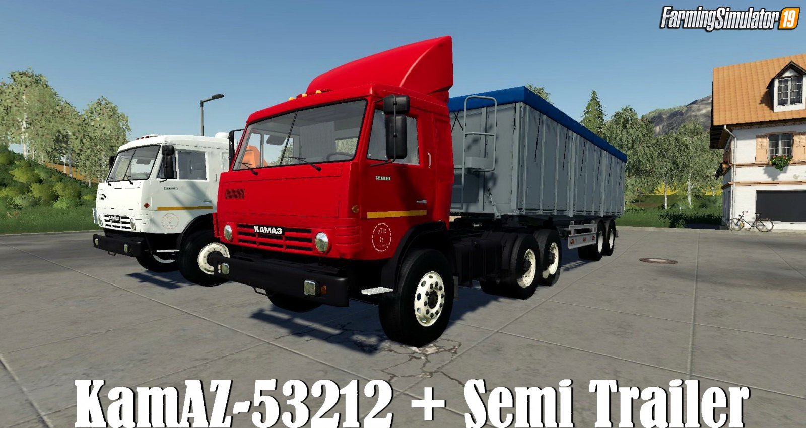 KamAZ-53212 + Semi Trailer for FS19
