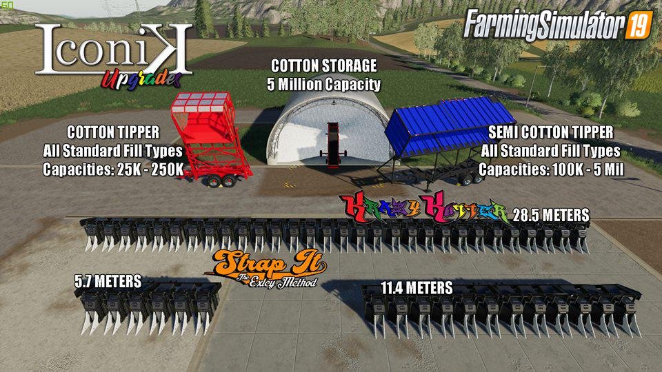 Iconik Cotton Addon Pack for FS19