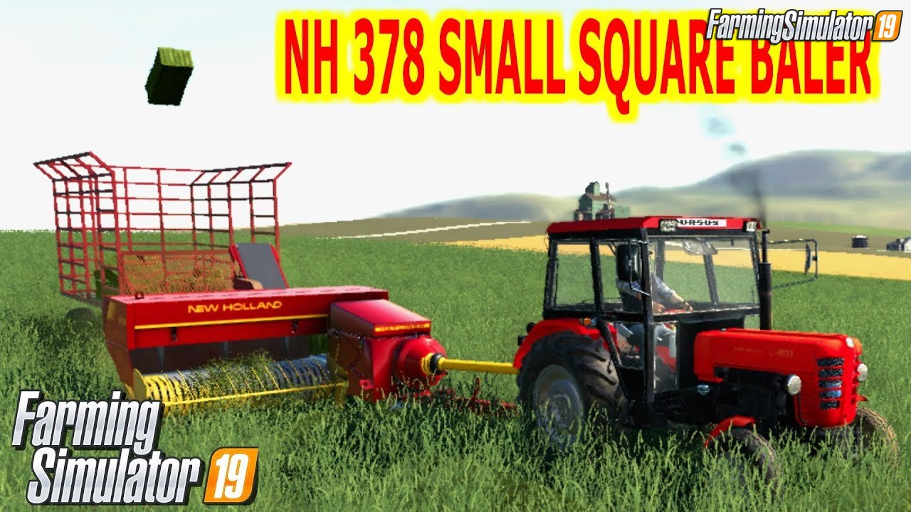 New Holland 378 small square baler for FS19