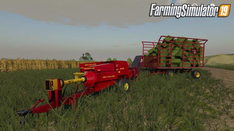 New Holland 378 small square baler for FS19