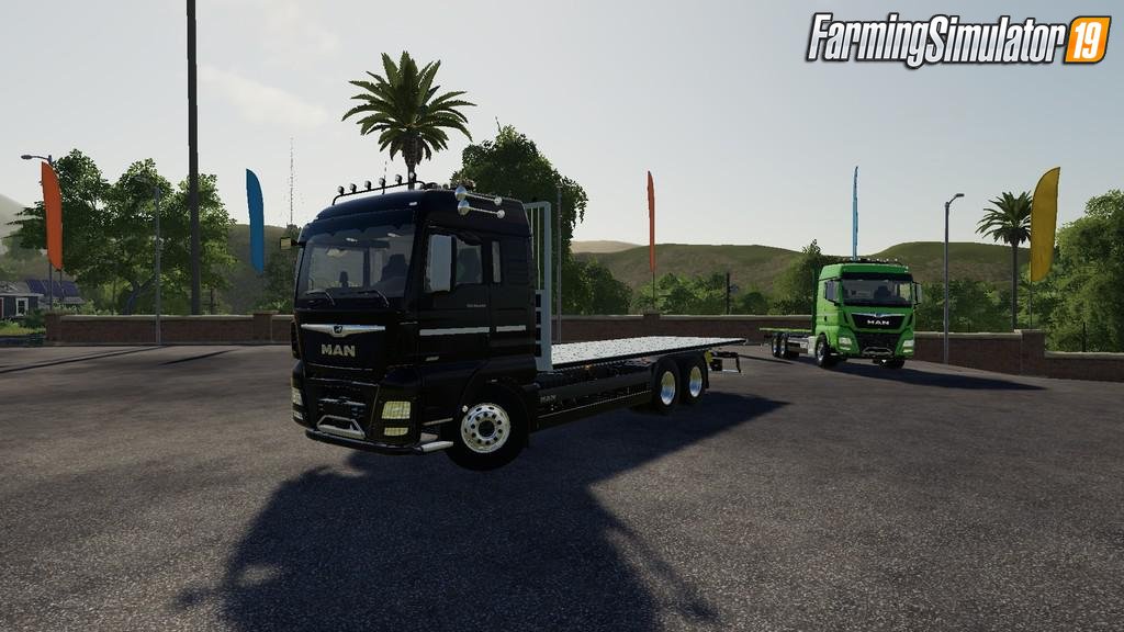 MAN TGS Flatbed Truck v1.0 for FS19