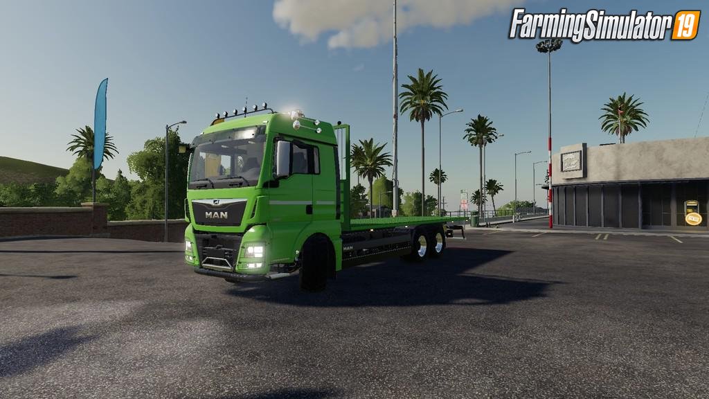 MAN TGS Flatbed Truck v1.0 for FS19