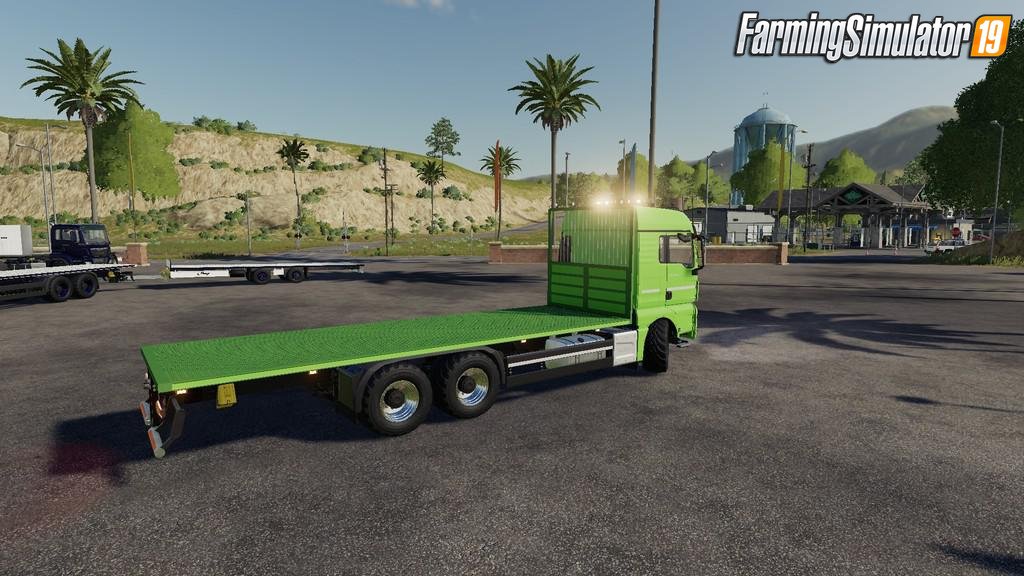 MAN TGS Flatbed Truck v1.0 for FS19