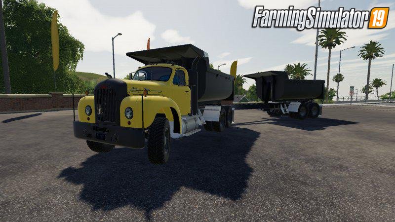 Mack B61 Dump + Trailer for FS19