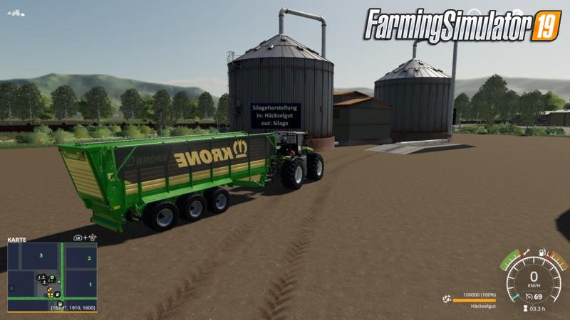 Silage Production Placeable for FS19