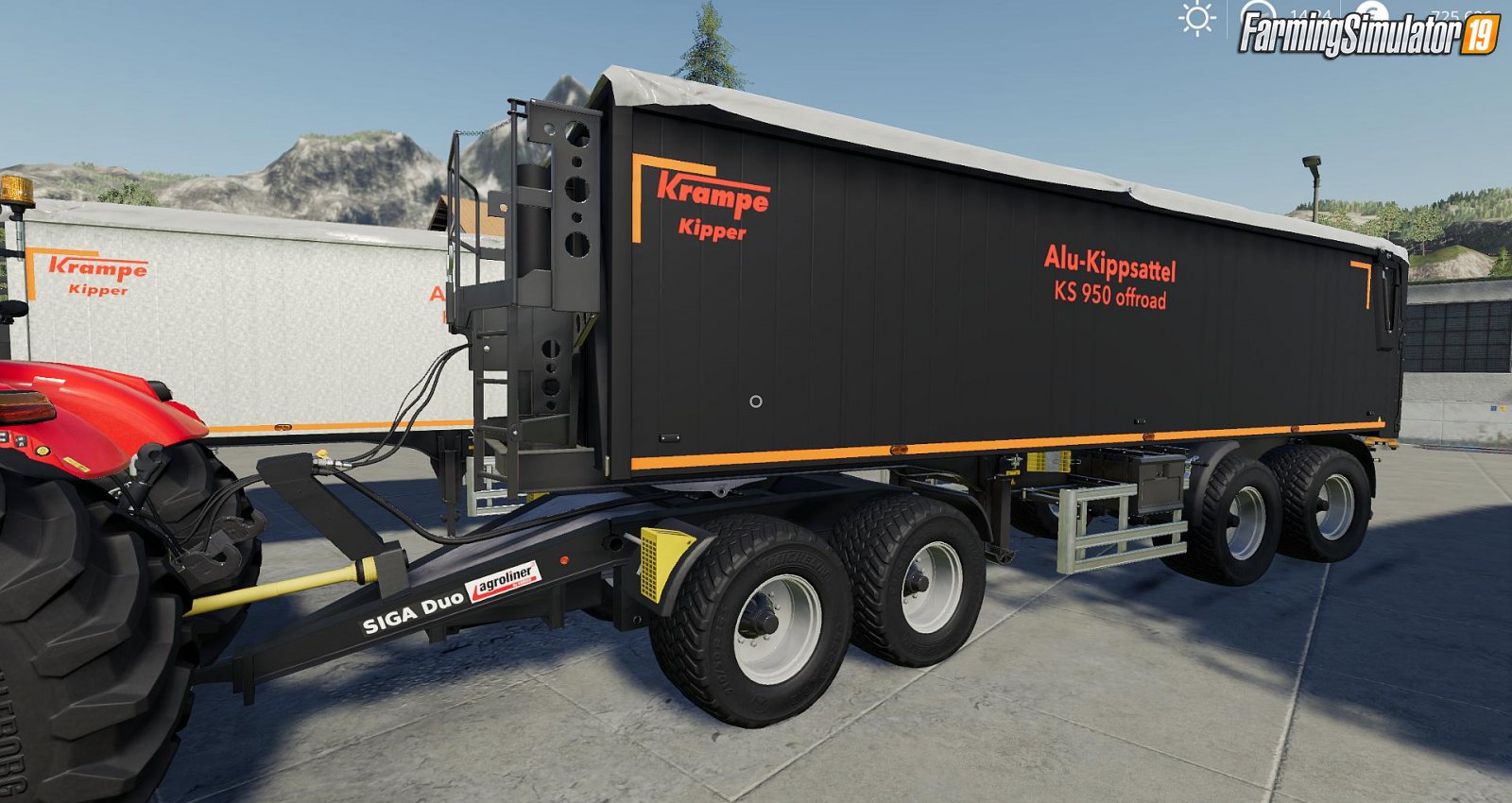 Siga Duo Dolly + Krampe KS950 for FS19