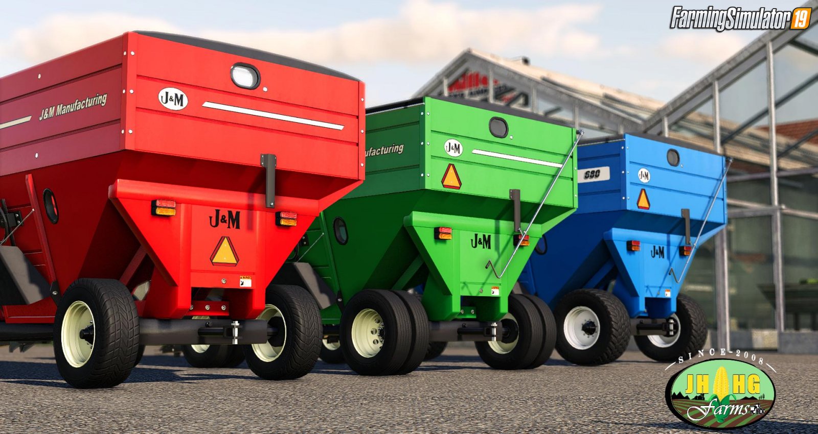 Trailer J&M 680 Gravity Wagons v2.0 for FS19