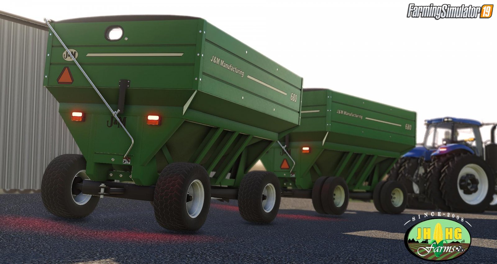 Trailer J&M 680 Gravity Wagons v2.0 for FS19