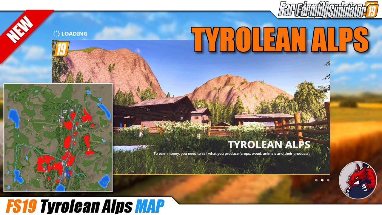 Tyrolean Alps Map v1.2 by Suedtirolerbauer for FS19