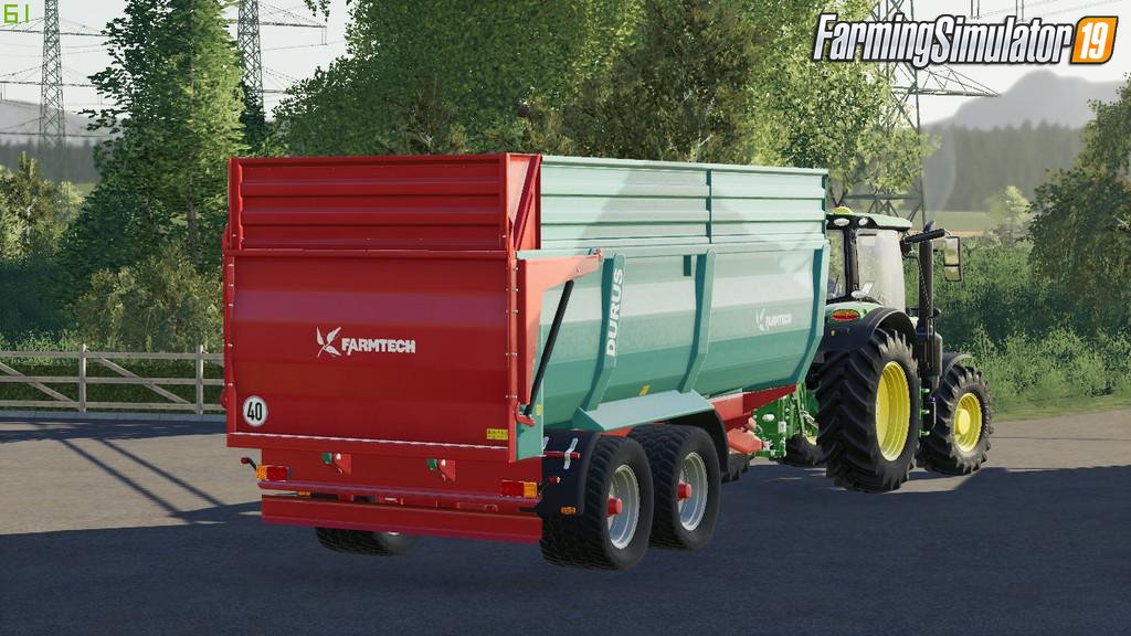 Trailer Farmtech Durus 2000 v1.2.0.1 for FS19