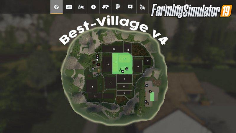 Best Village Map v4.0 by Dawider for FS19