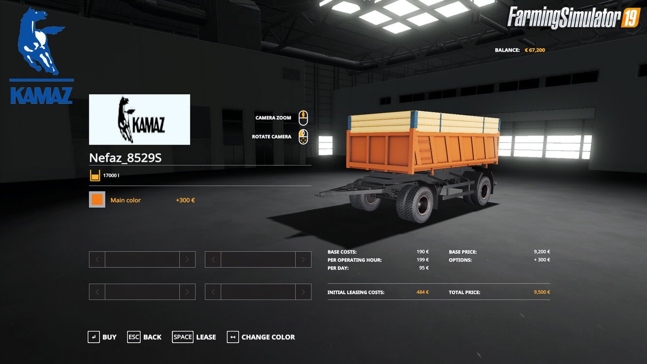 KamAZ 55111 + Trailer Nefaz for FS19