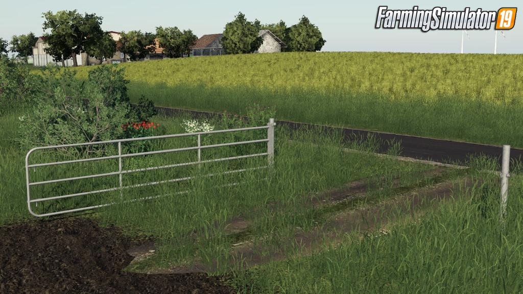 Galvanized Gate Placeable for FS19