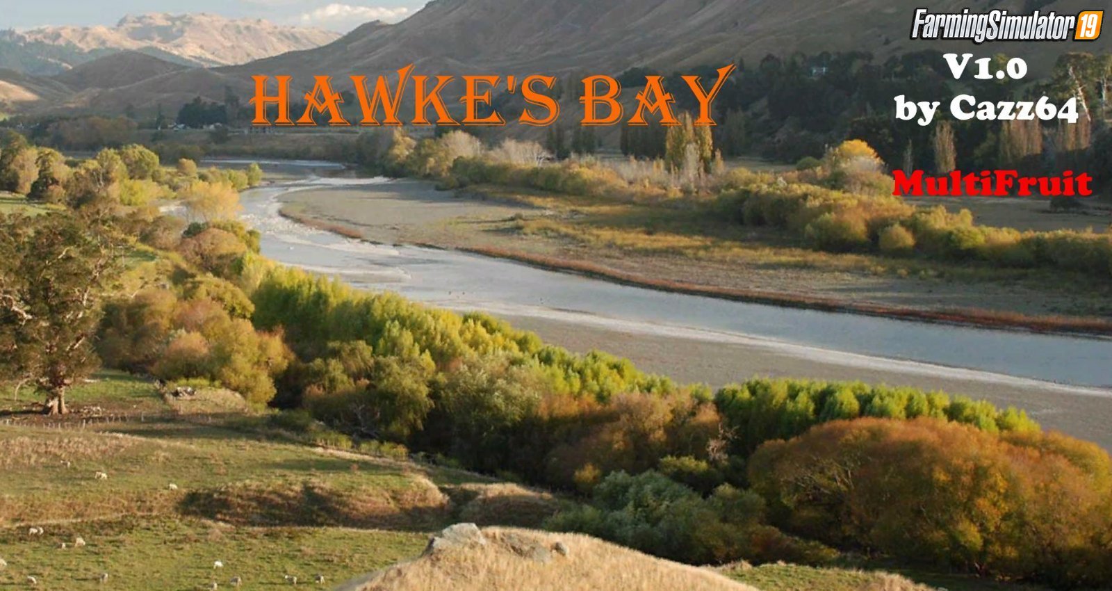 Hawkes Bay NZ Map for FS19