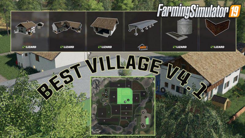 Best Village Map by Dawider for FS19