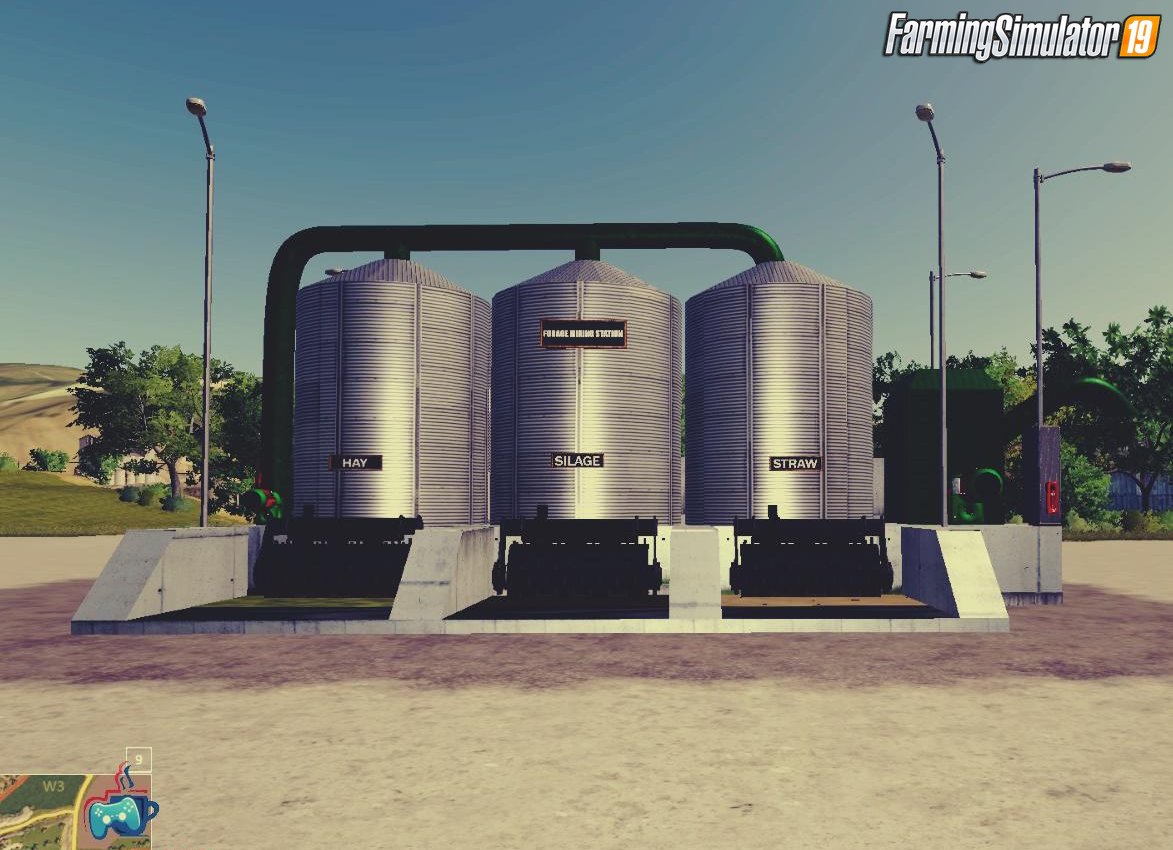 Placeable Forage Mixing Station v1.0 for FS19