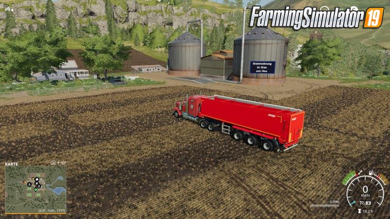 Grass drying Mod for FS19