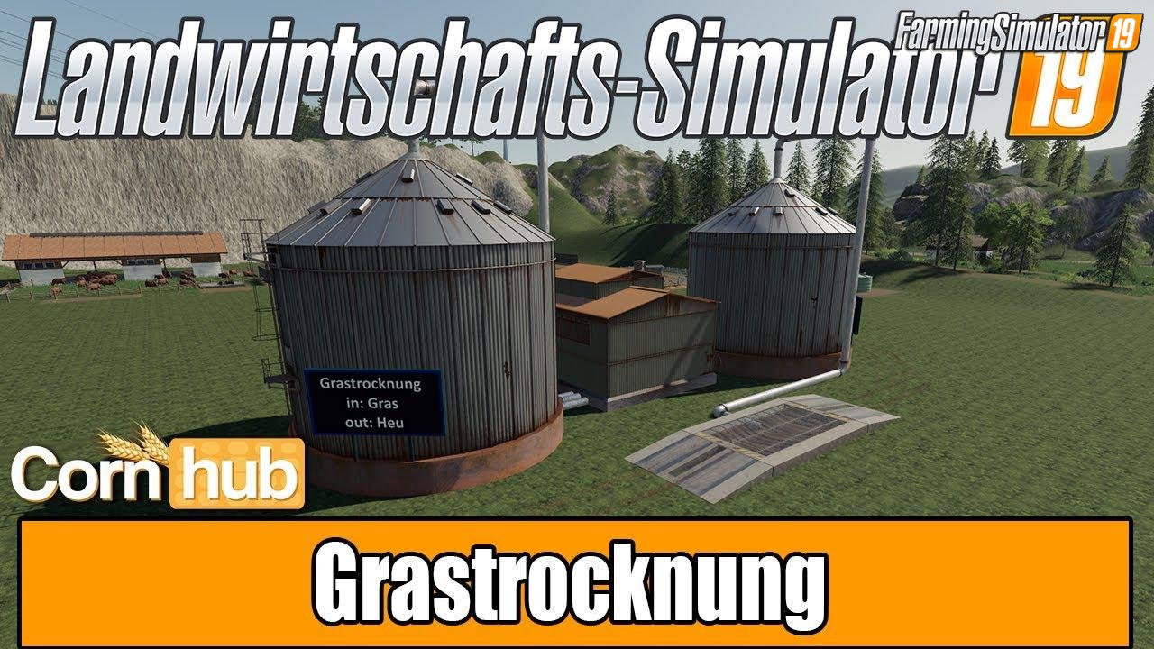 Grass drying Mod for FS19