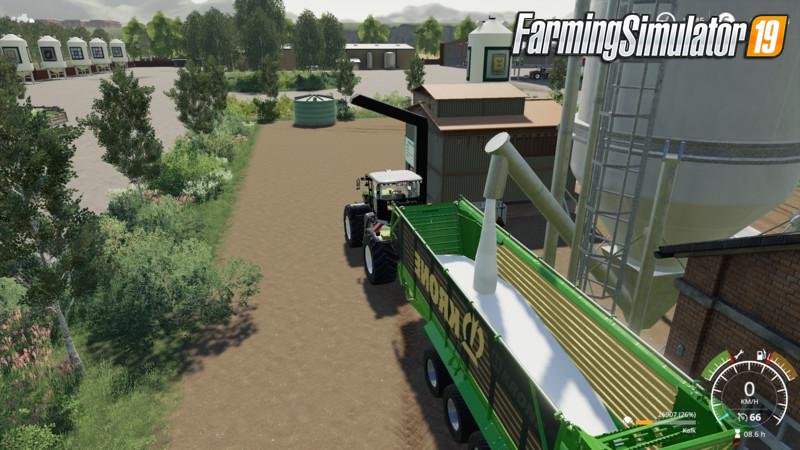 Placeable lime production with level indicators v1.0 for FS19