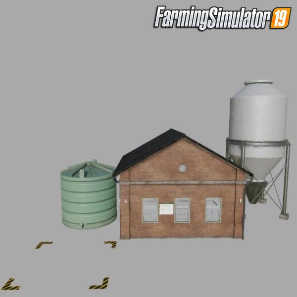 Placeable lime production with level indicators v1.0 for FS19