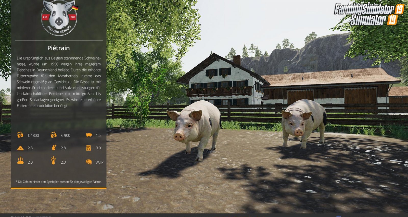 Pig Breeding Mod v1.0 by Barn Brothers for FS19