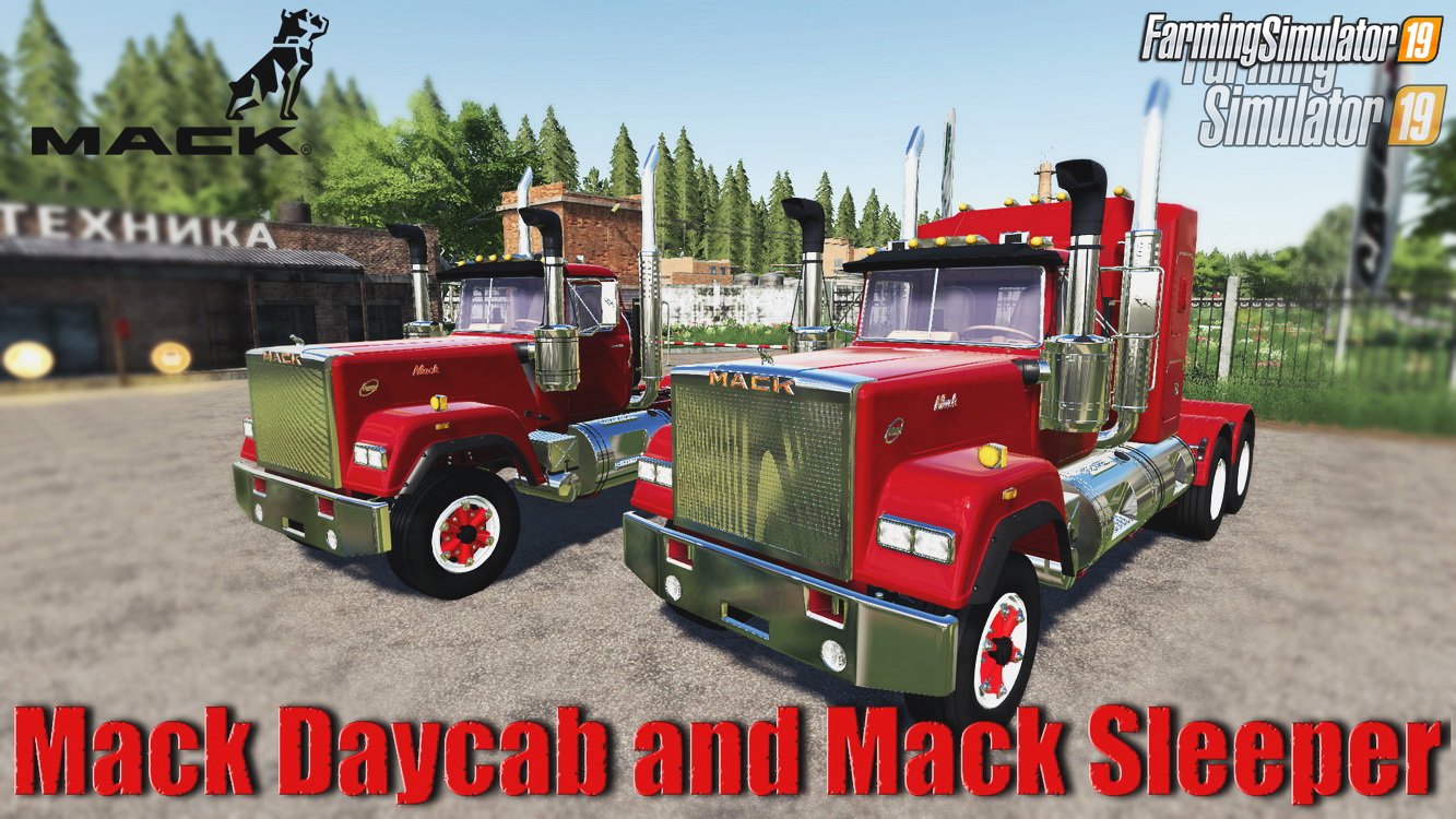 Mack Daycab and Mack Sleeper for FS19