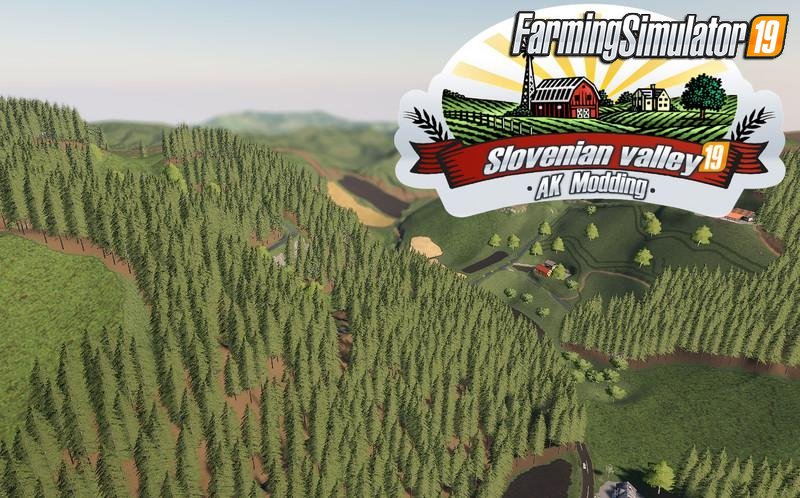 Slovenian Valley Map v1.2 by AK modding for FS19