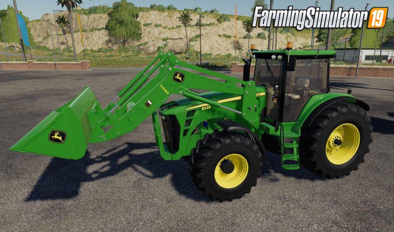 Tractor John Deere 8130-8530 + Loader for FS19