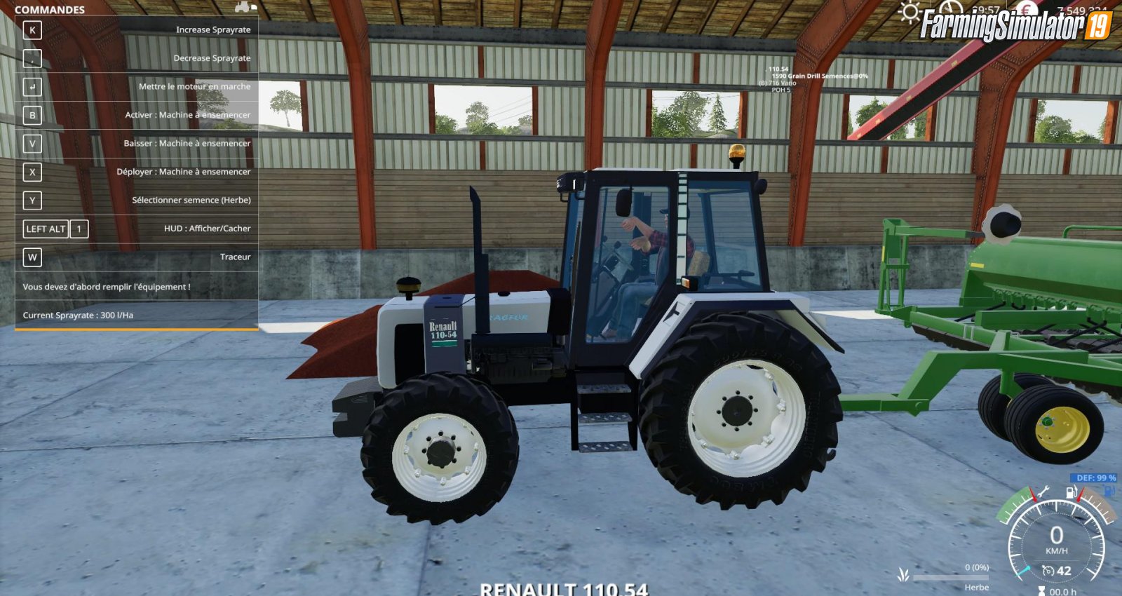 Renault 180-94 Nectra + 110-54TX v1.0 for FS19