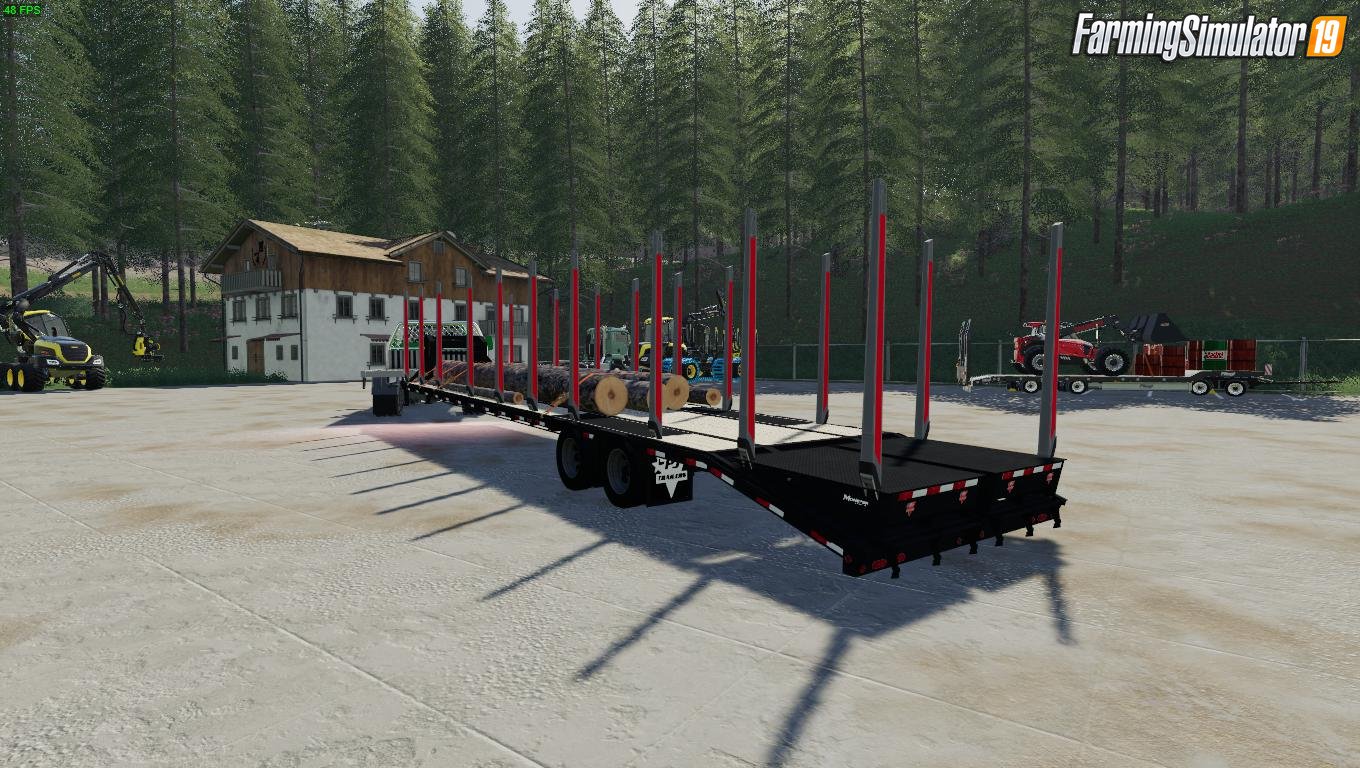 TJ 40FT Log Trailer v1.0 for FS19