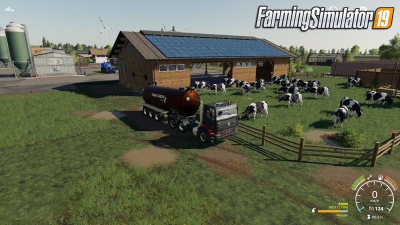 Cowshed 2000 without animal limit + no pollution + accessories v1.3 for FS19