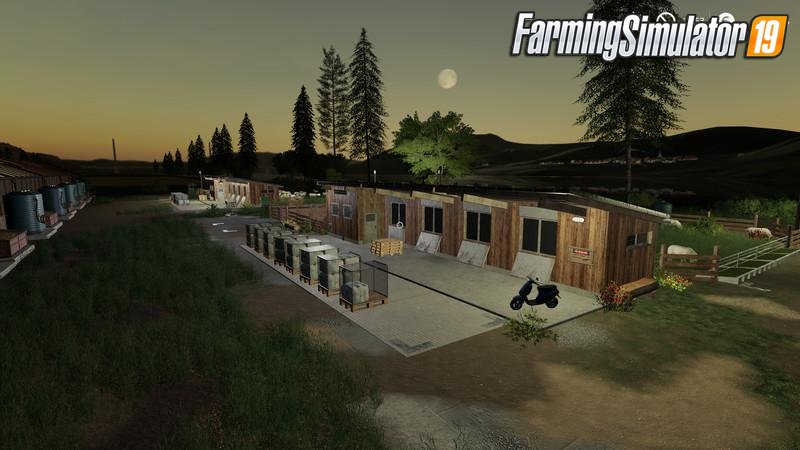 Placeable Sheep Stable 2000 for FS19