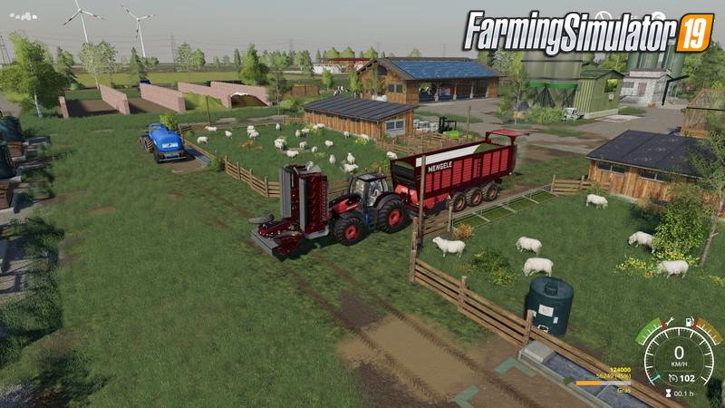 Placeable Sheep Stable 2000 for FS19