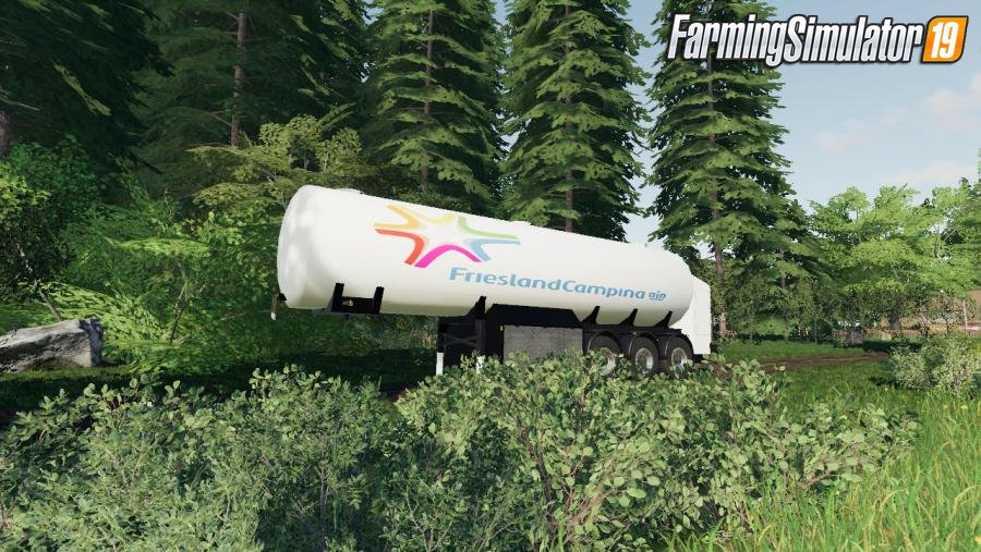 Cistern Milk Trailer v1.0 for FS19